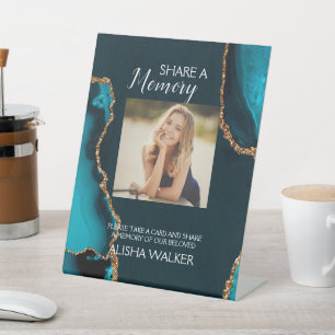 De Table Turquoise & Or Partager un signe funéraire mémoire