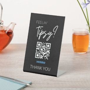 De Table Venmo QR Code Signe pour les barmans - Sensation T