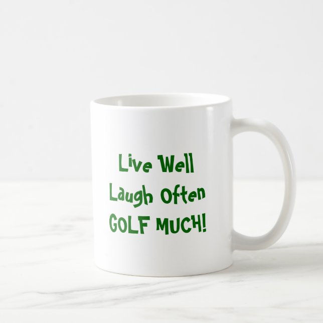 De TASSE de rire GOLF bon vivant souvent BEAUCOUP (Droite)