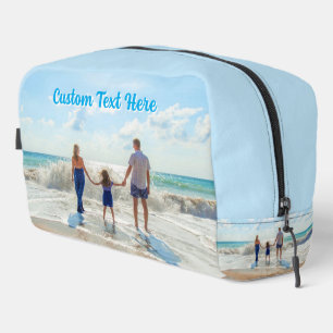 De Toilette Trousse Dopp personnalisée avec votre photo et tex