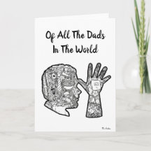 De tous les papas dans le monde ASL Cartes de voeu