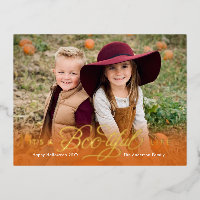 Carte postale Carte photo d'Halloween FOIL