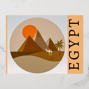 De Vacances En Aluminium Carte postale d'Égypte