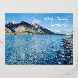 De Vacances En Aluminium Carte postale Sympathy Foil Silver