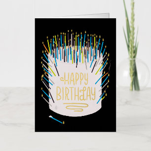 De Vacances Métallisée Carte d'anniversaire drôle en papier alu plié avec