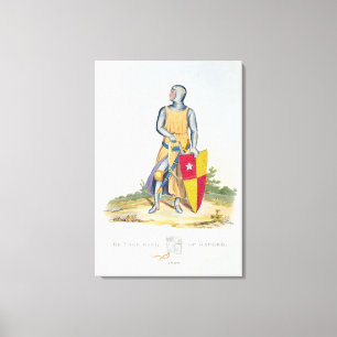 De Vere, Earl of Oxford, 1280, from 'Ancient Armou Canvas Print