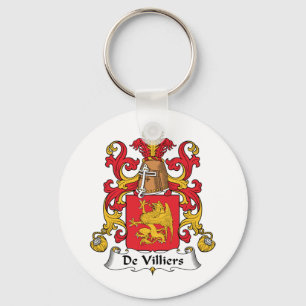 De Villiers Family Crest Keychain