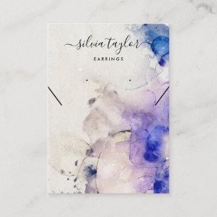 De Visite alcool d'or violet Eroing Collier carte d'affichag