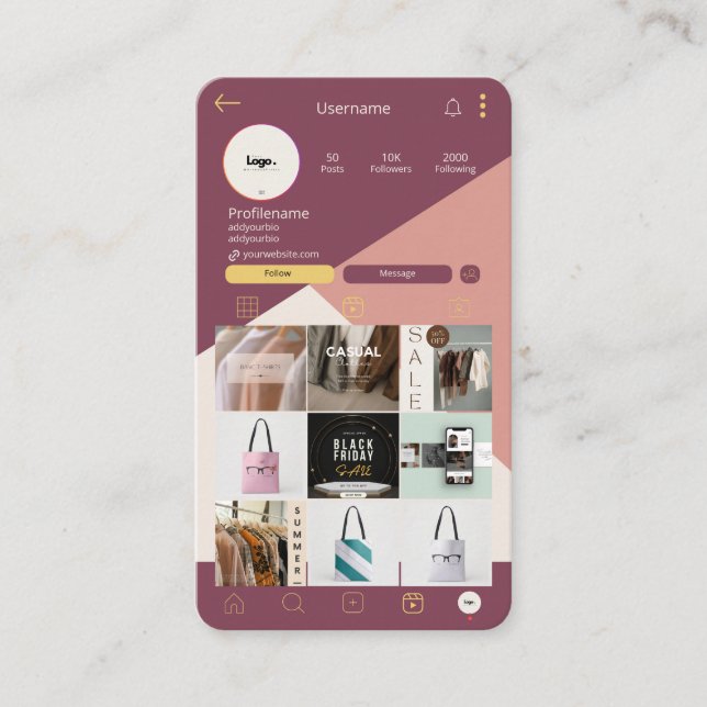 De Visite Analyser pour connecter le logo du code QR Carte d (Devant)