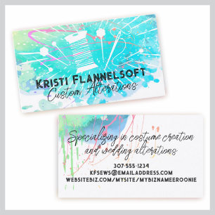 De Visite Aquarelle couture notions couture couturier carte 