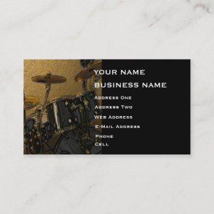 De Visite Batteur - carte d'industrie musicale
