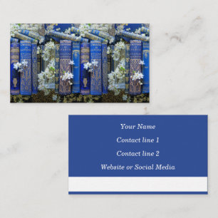 De Visite Belle carte d'appel Book Spines (Blue)