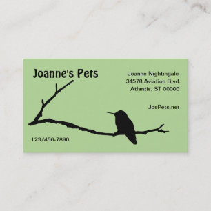 De Visite Bus. Carte - Colibri en Branche