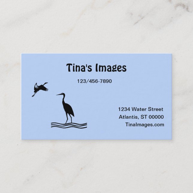 De Visite Bus. Carte - Images d'oiseaux (Devant)