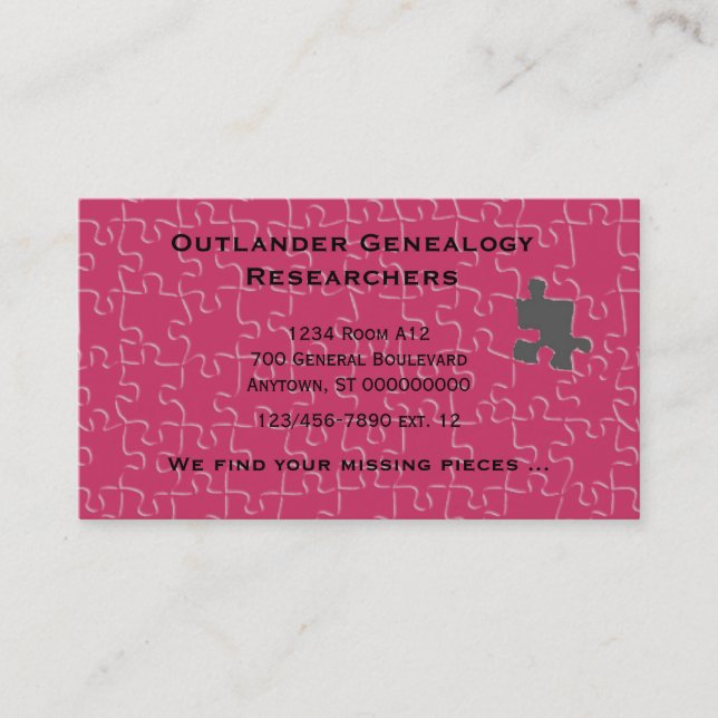 De Visite Bus. Carte - Pièces manquantes (Devant)