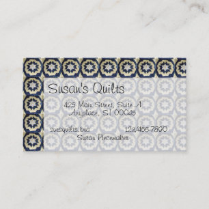 De Visite Bus. Carte - Star Quilt Motif