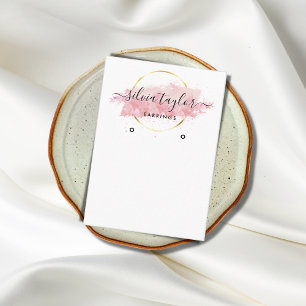 De Visite Calligraphie art Écouter carte d'affichage rose