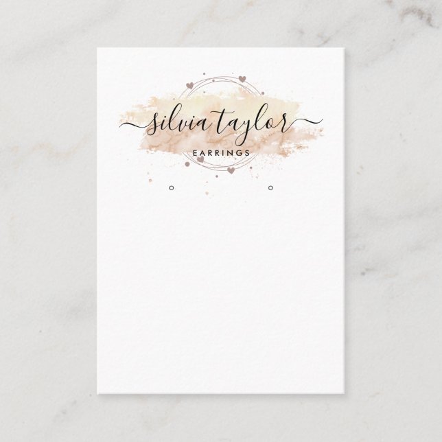 De Visite Calligraphie moderne art Elevage carte d'affichage (Devant)