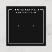 Carte d'affichage minimaliste en noir et blanc