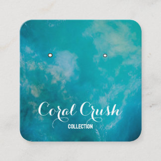 De Visite Carré Carte d'affichage Ocean Calligraphy