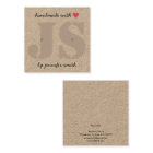 Carte d'affichage pour coeurs faite à la main