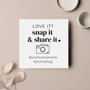 De Visite Carré Carte Instagram Snap et Share