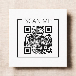 De Visite Carré Carte professionnelle minimaliste QR Code Scannez-