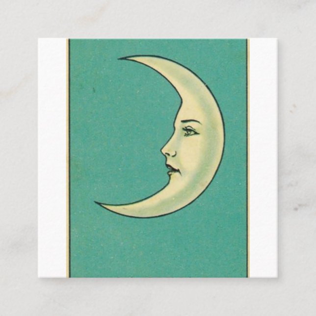 De Visite Carré Carte Tarot La Luna (Devant)