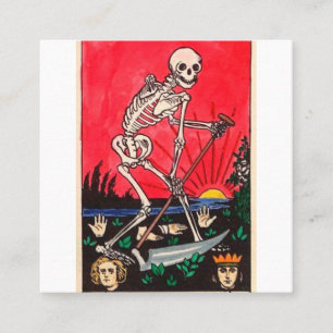 De Visite Carré La carte Death Tarot