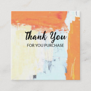 De Visite Carré Merci pour votre carte d'achat