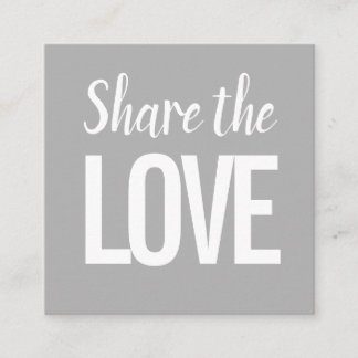 De Visite Carré Une carte d'ami/de référence moderne branchée