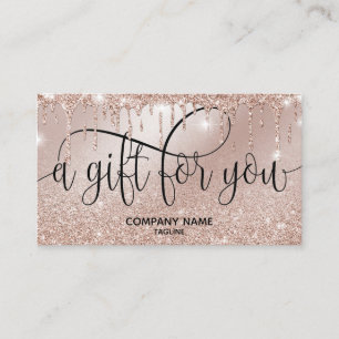 De Visite Carte cadeau Rose Gold Drift