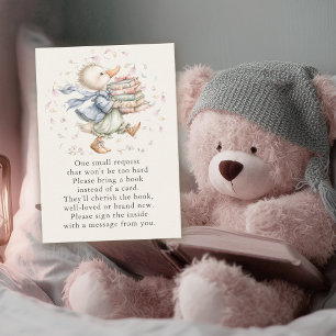 De Visite Carte d'accompagnement Vintage Duck Books for Baby