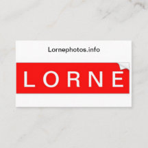 Carte d'affaires Lorne
