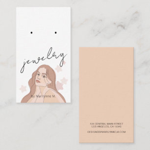 De Visite Carte d'affichage Boho Woman Boutique