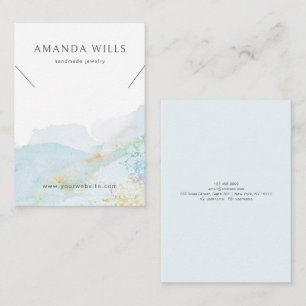De Visite Carte d'affichage du collier ・ Aquarelle Nature