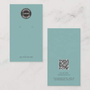 De Visite Carte d'affichage du logo d'entreprise QR Code Sag