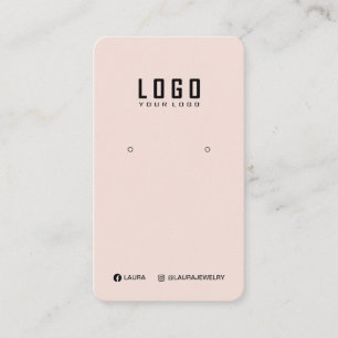 De Visite Carte d'affichage du logo Médias sociaux Pastel ro