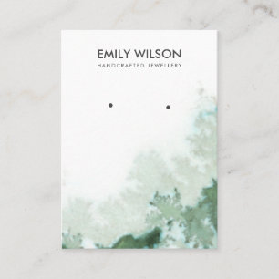 De Visite Carte d'affichage Emerald Green Silver Agate