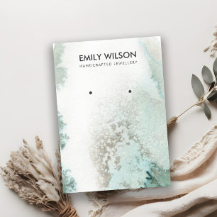 De Visite Carte d'affichage Emerald Green Silver Agate