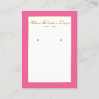 De Visite Carte d'affichage Gold et Hot Pink