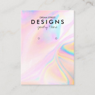 De Visite Carte d'affichage Holographique à la mode Pink Fa