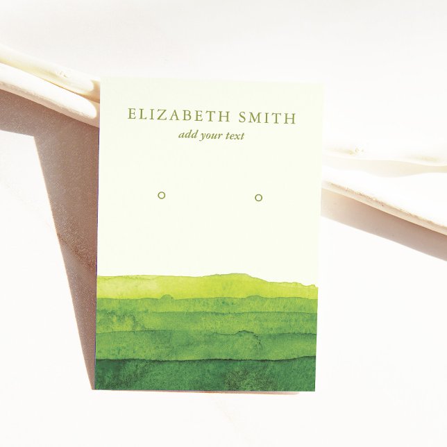 De Visite Carte d'affichage moderne à oreille verte (Créateur téléchargé)