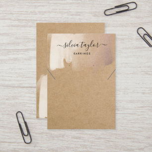 De Visite Carte d'affichage simple et minimaliste du collier