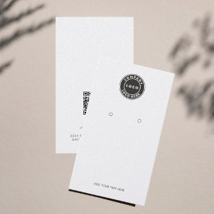 De Visite Carte d'affichage simple pour logo et code QR