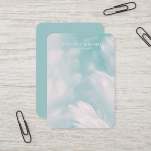 De Visite Carte d'affichage Soft Turquoise Petal Jewelry