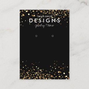De Visite Carte d'affichage tendance Gold Parties scintillan