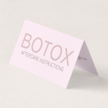 Carte d'après-garde Plier Botox Rose