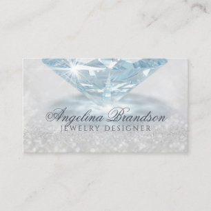 De Visite Carte design bijoux bijoux en diamant étincelant