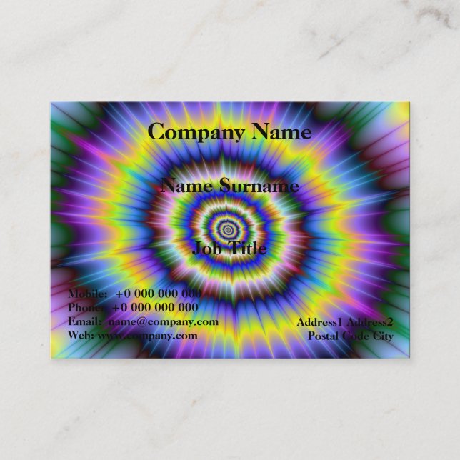 De Visite Carte d'explosion couleur (Devant)